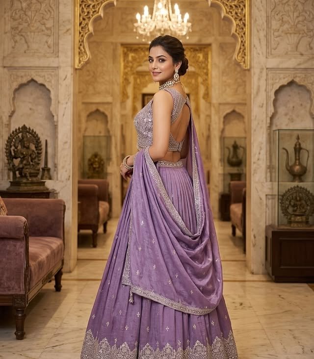 Rajshri Fashions Peach Silk Festive Sharara Suit - Rajshri Fashions Sowcarpet Chennai